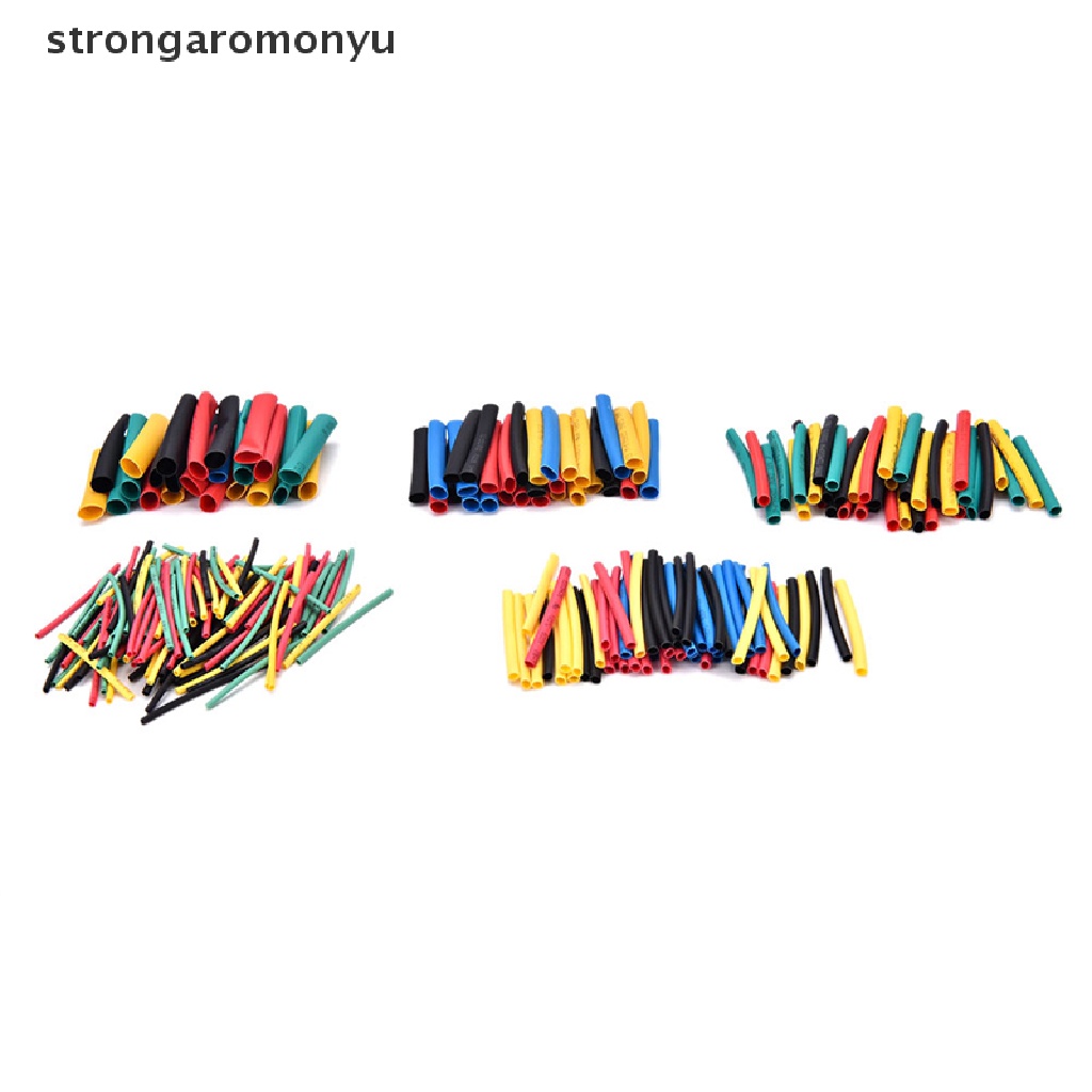【YU】 328 Pcs 5 Colors 8 Sizes Assorted 2:1 Heat Shrink Tubing Wrap Sleeve Kit top .