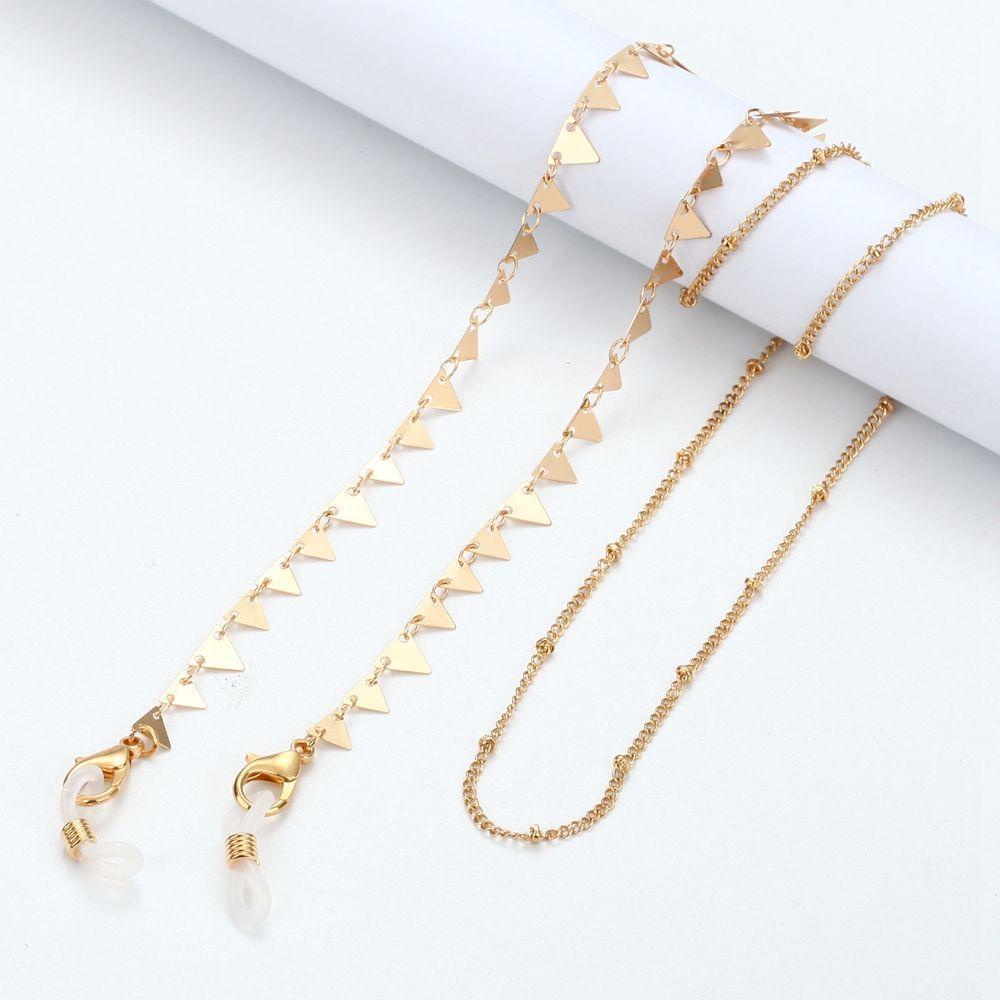 Qqmall Dây Đeo Mắt Kính Bằng Kim Loại Hình Hoa Trái Tim Chống Trượt Chống Thất Lạc Cho Nữ