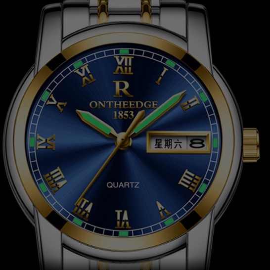 ĐỒNG HỒ NAM CAO CẤP ONTHEEDGE KÍNH TRÁNG SAPPHIRE DÂY KIM LOẠI KHÔNG GỈ + TẶNG KÈM PIN AESHOP.01 | BigBuy360 - bigbuy360.vn