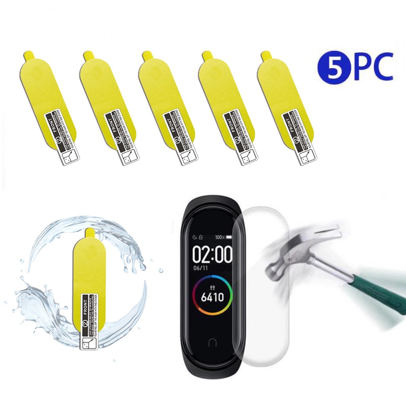 Miếng Dán Bảo Vệ Màn Hình Bằng TPU Hydrogel Mềm Cho Xiaomi Mi band 6 5 4 3 Mi band 6 5