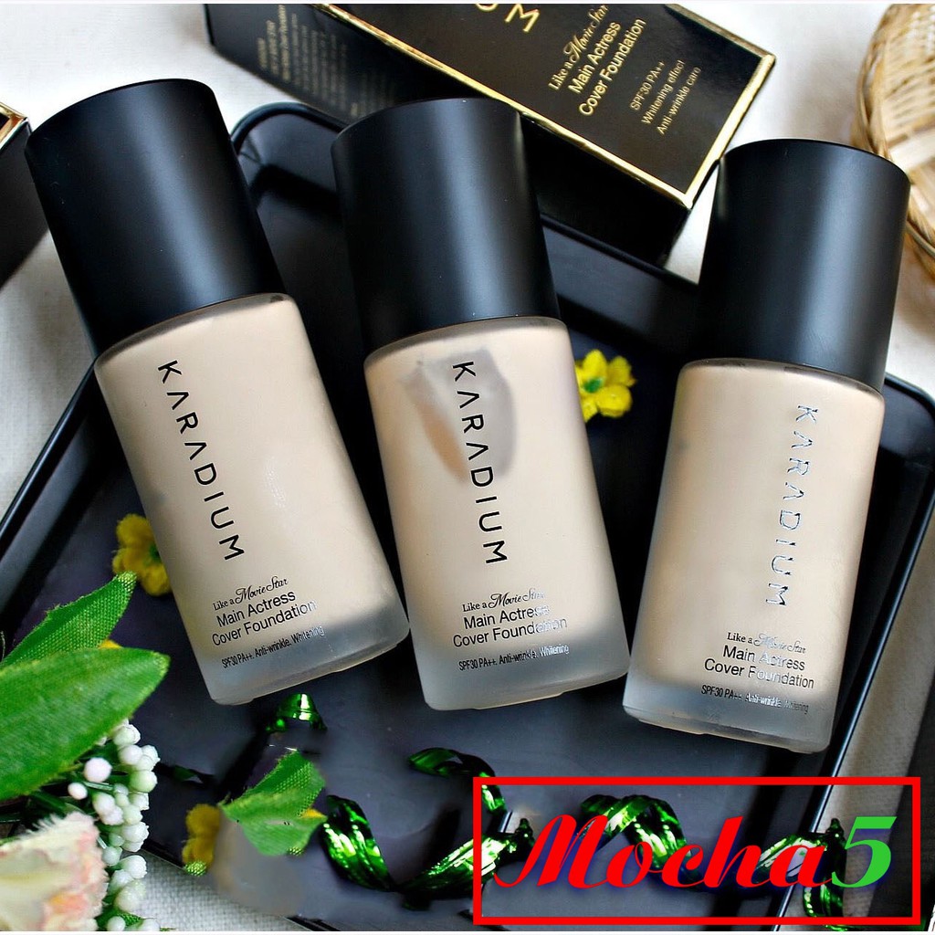 Kem nền lọ KARADIUM MAIN ACTRESS Cover Foundation mịn màng không tì vết