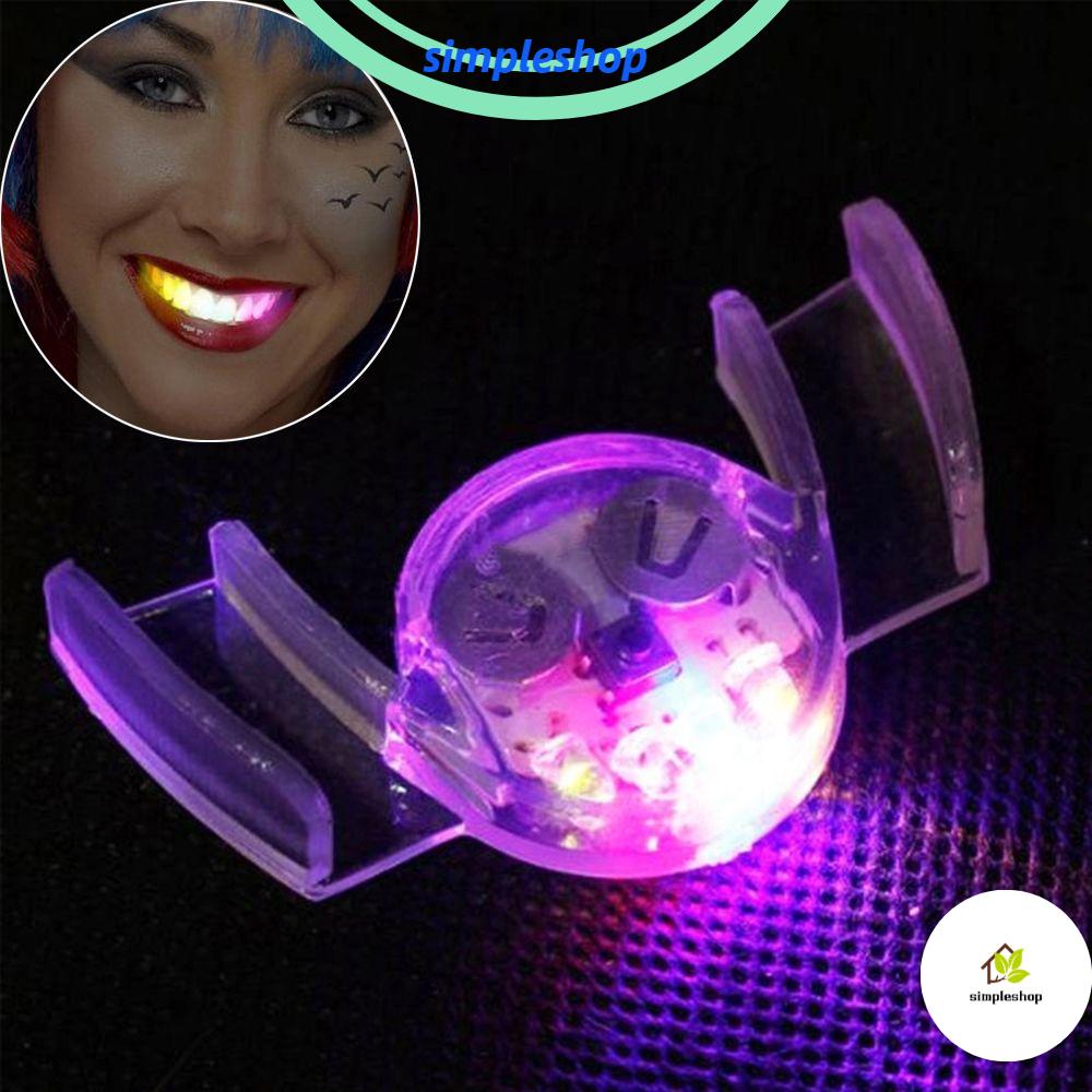 ❀SIMPLE❀ Fashion Mouth Guard Piece Gift Halloween LED Flashing Toy Party Favors Funny Hot Fantastic Glowing Tooth