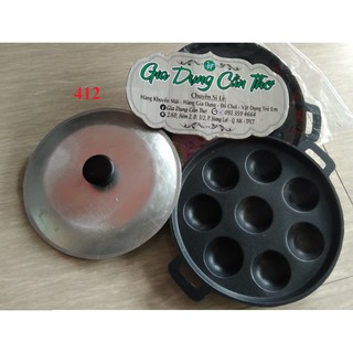 Khuôn đổ bánh khọt bánh căn 8 lỗ kèm nắp đậy do VN sx