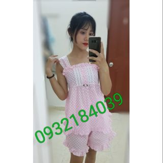 Pijama thái lan chấm bi