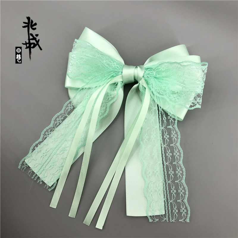 Kẹp tóc ren phong cách Hàn Quốc thời trang cho bé gái