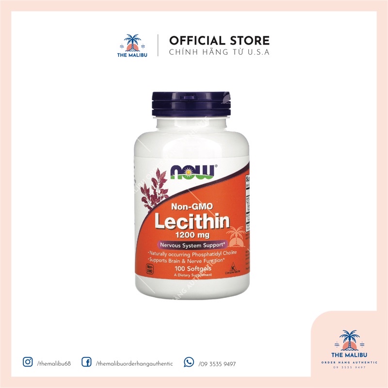 Viên uống chống tắc tia sữa Lecithin 1200mg - 100v