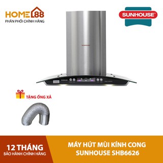 Máy hút mùi kính cong SUNHOUSE SHB6626 chính hãng giá tốt