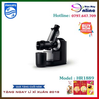 (Khuyến Mãi Cực Lớn) Máy Ép Chậm Trái Cây Philips HR1889 - Chính Hãng