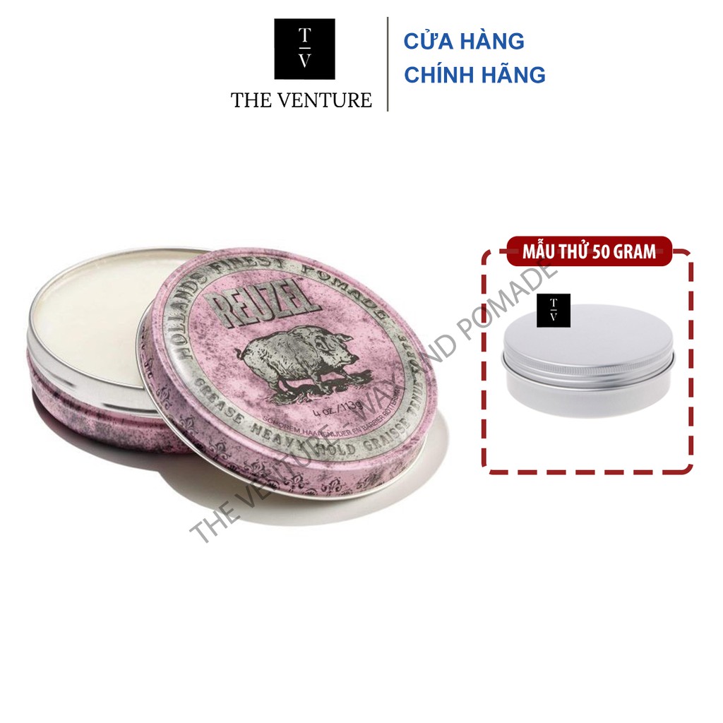 Sáp Vuốt Tóc Reuzel Pink Grease Heavy - Blue Strong - White Matte Clay - Fiber - Extreme Matte Chính Hãng .