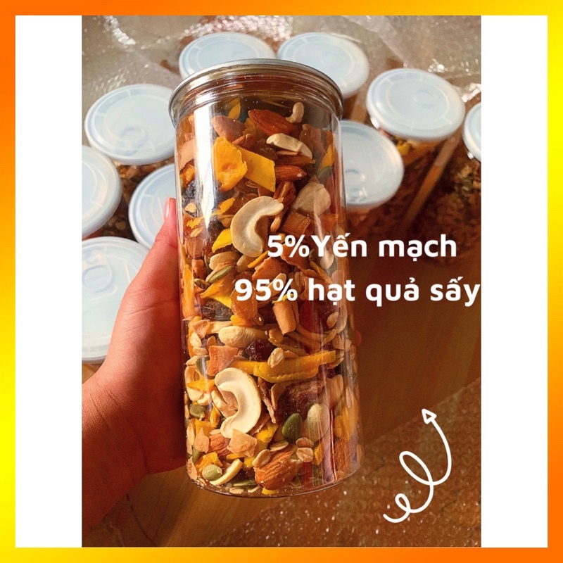 500GRAM NGŨ CỐC ĂN KIÊNG GRANOLA SIÊU HẠT QUẨ SẤY DINH DƯỠNG - HẠT SẠCH