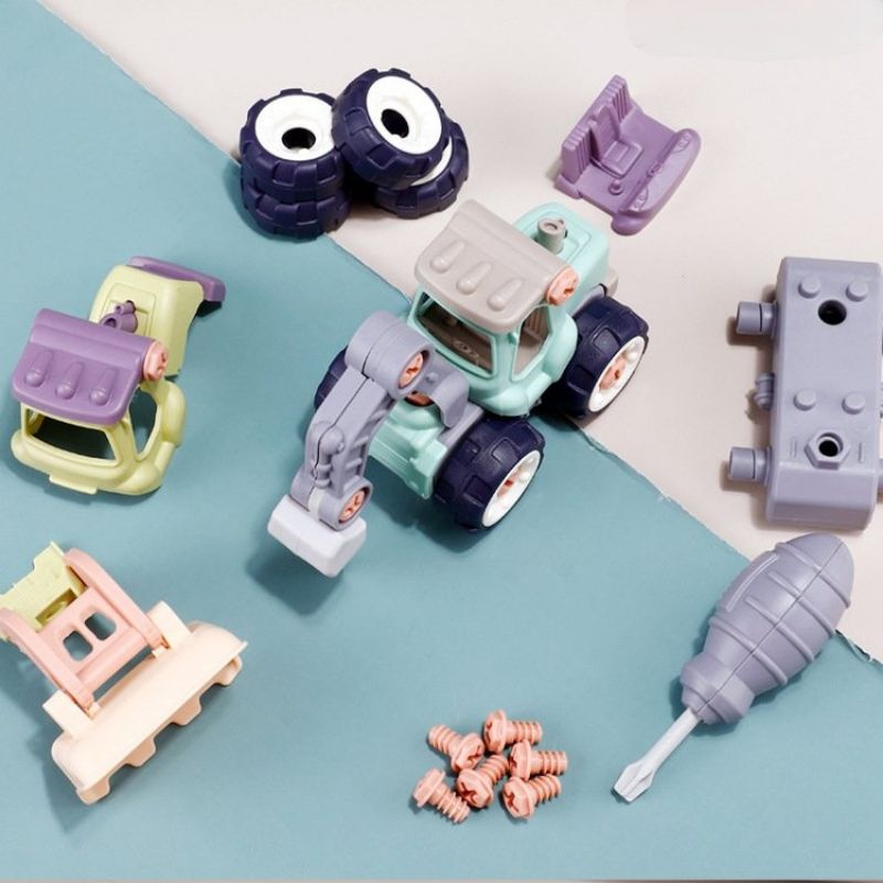 Đồ chơi lắp ráp xe ô tô công trường RedTech.