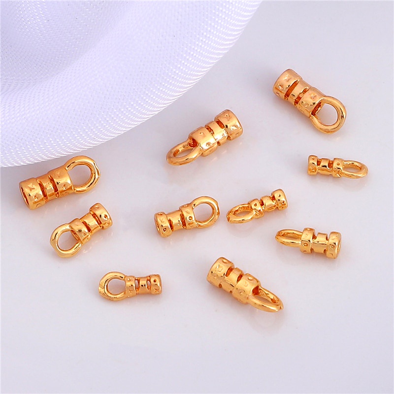 Set 2/10 khóa cài nam châm mạ vàng 18K dùng cho làm đồ trang sức