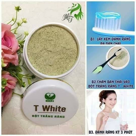 Bột tẩy trắng răng T White