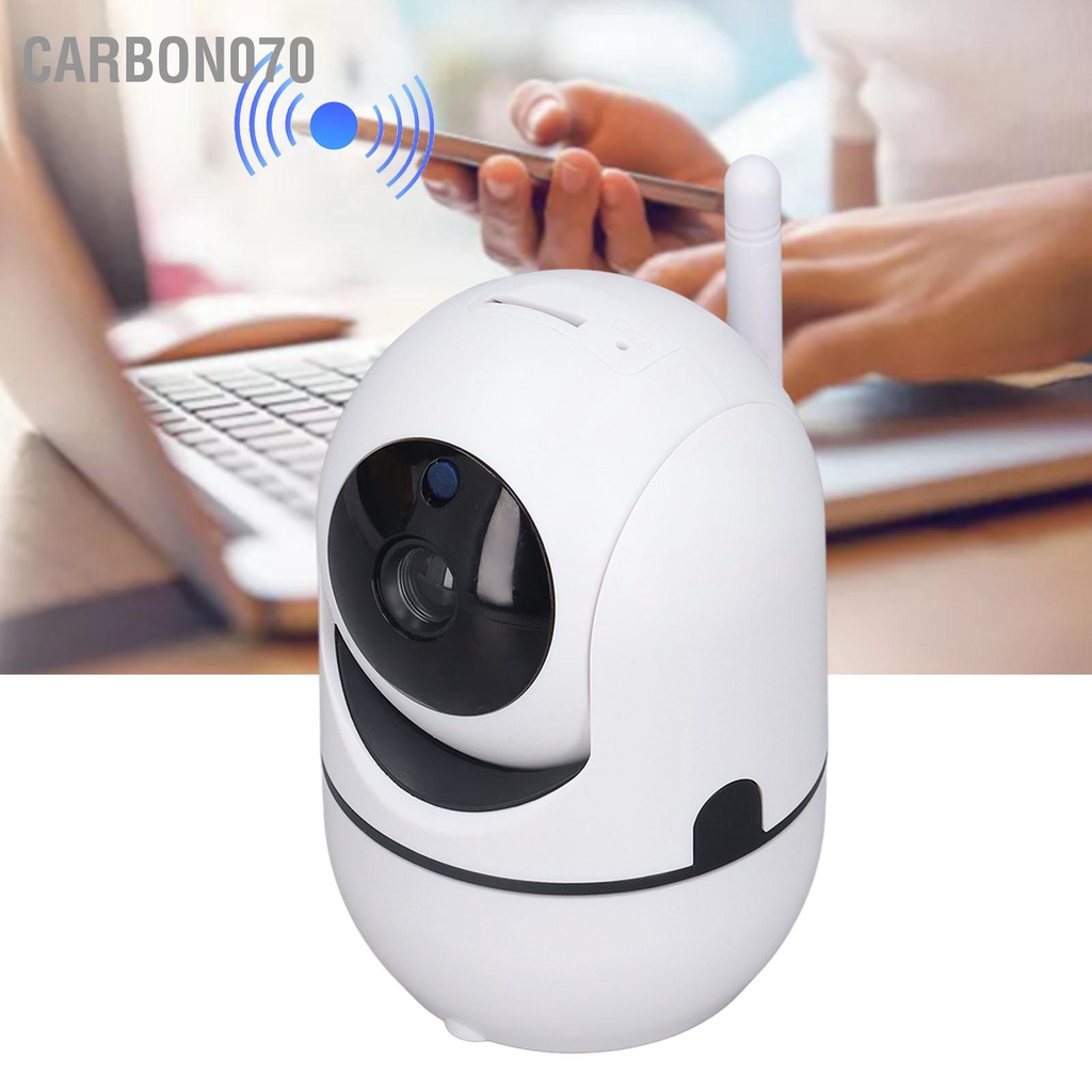 [Hàng HOT] Camera Wifi Xoay 360 Độ Quay Ban Đêm 1080P 100-240V Màu Trắng giám sát gia đình, văn phòng【Carbon070】