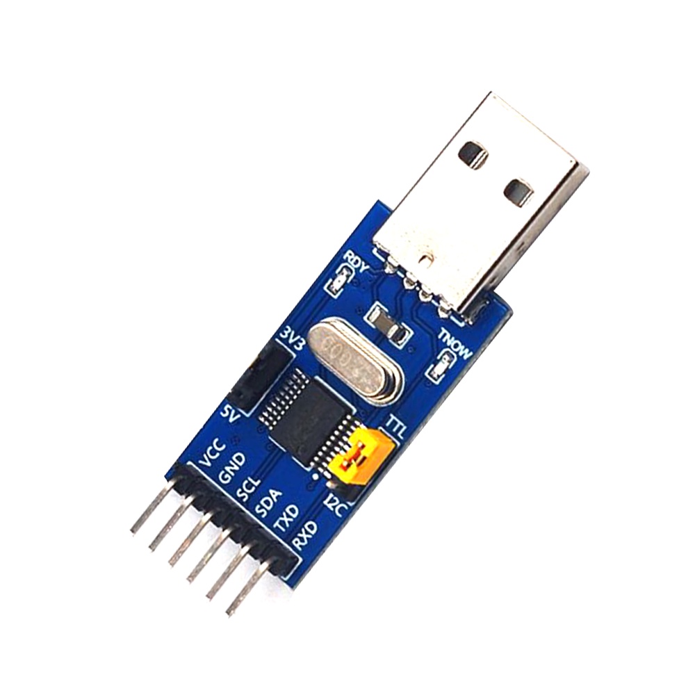 Mô Đun Điều Khiển Hai Trong Một Pcbfun CH341T 3.3V 5V USB Sang I2C IIC UART USB Sang TTL Cho Windows XP 7 8 10