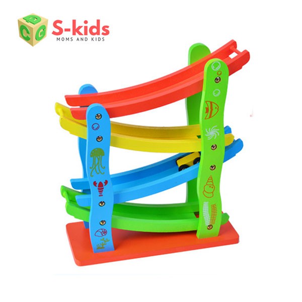 Đồ chơi gỗ S-kids, Ván trượt xe 3 tầng.