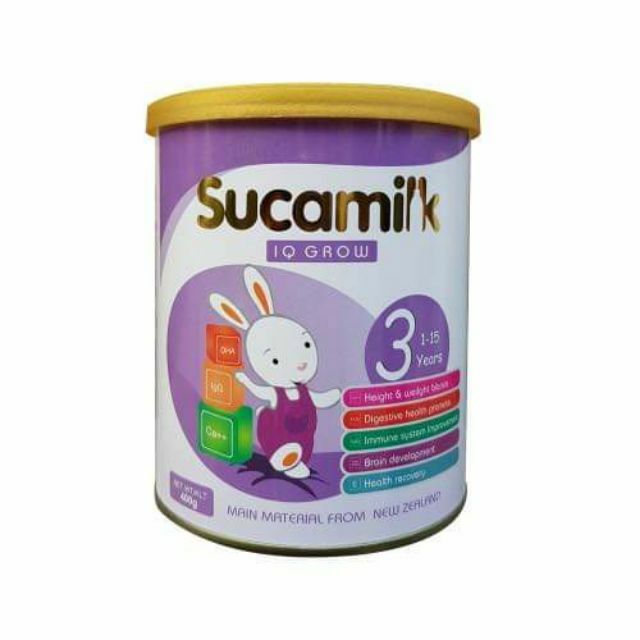 Sữa SUCAMIK IQ GROW 3 TL 400gram 1-15 tuổi