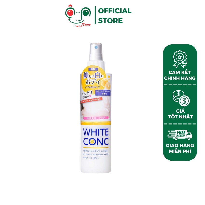 Xịt White CONC dưỡng trắng da Nhật Bản chính hãng - Chai 245ml