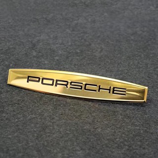 Miếng Dán Kim Loại Hình Logo Porsche Trang Trí Đuôi Xe Hơi