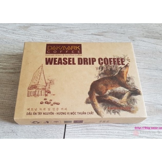Cà phê túi lọc chồn TDQ - Hộp 6 gói 60gram | BigBuy360 - bigbuy360.vn