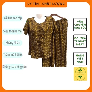Bộ Lụa Gấm Bà Già  Gấm Thái Tuấn ( SIZE 40-70KG)