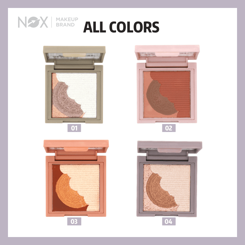 Bảng phấn mắt NOX 3 màu 4.5g Long-Lasting Portable | BigBuy360 - bigbuy360.vn