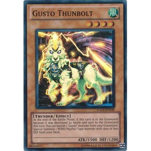 Thẻ bài Yugioh - TCG - Gusto Thunbolt / HA05-EN039'