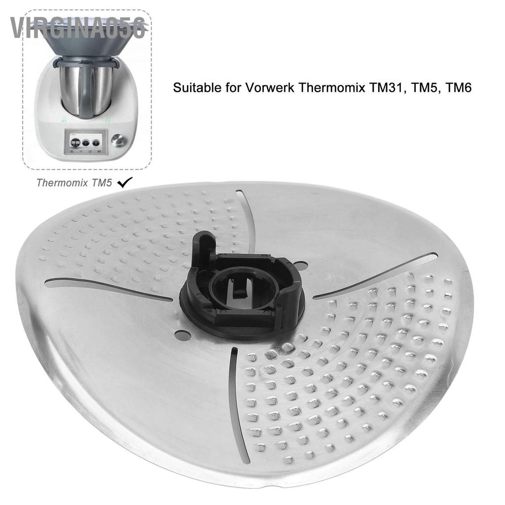 Virgina056 Máy nấu Nắp lưỡi dao bằng thép không gỉ bảo vệ đầu cho Vorwerk Thermomix TM5 TM6 TM31