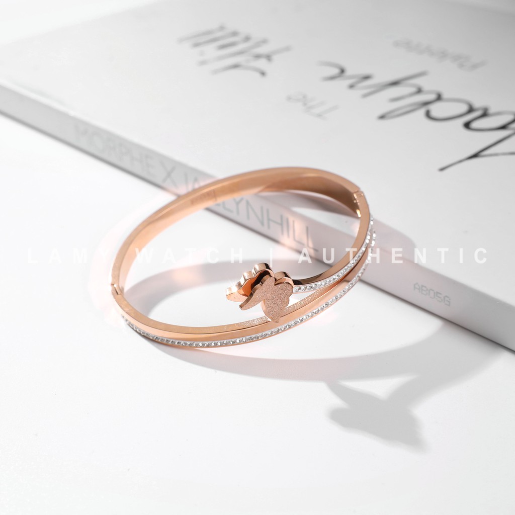 Vòng tay CDE Butterfly Bracelet Classic Cuff Rose Gold CDE20060 | BigBuy360 - bigbuy360.vn
