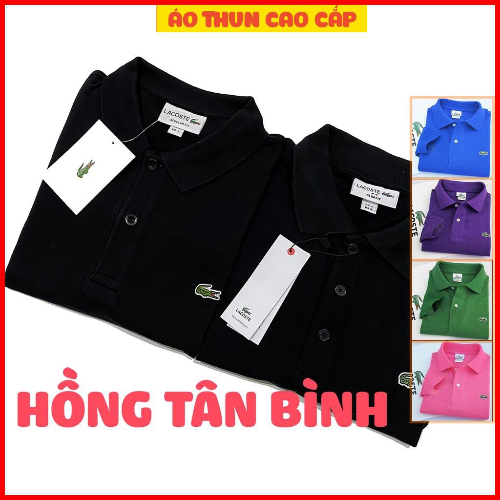 Áo cá sấu nam cao cấp cotton co giãn 4 chiều tông màu tối
