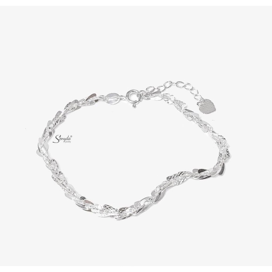 Lắc tay nữ bạc cao cấp , kiểu dáng xoắn thời trang | BigBuy360 - bigbuy360.vn