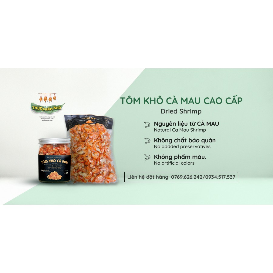 [MÃ SALE 50%] [Freeship 99K]Tôm khô Cà Mau loại 1 siêu ngon | 100gr, 200gr, | Size XXL (Đại)