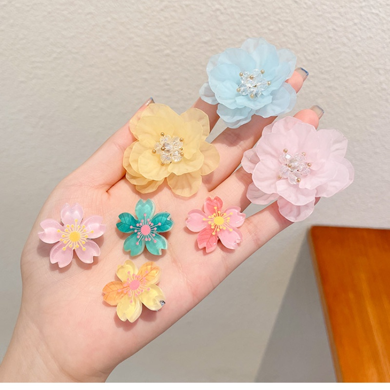 Bộ 5 Kẹp Tóc Hình Hoa Anh Đào Dễ Thương Cho Nữ