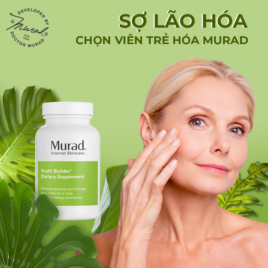 [🎁QUÀ TẶNG 380K🎁] Viên Uống Trẻ Hóa, Giảm Nếp Nhăn - Murad Youth Builder 120 Viên murad | Thế Giới Skin Care