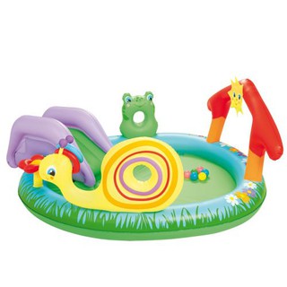 Bể phao liên hoàn cầu trượt ốc sên 53055