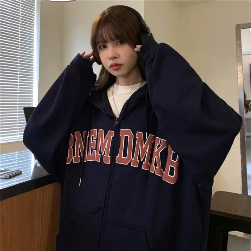 ÁO KHOÁC HOODIE ZIP NAM NỮ UNISEX FORM RỘNG KHÔNG LÓT BÔNG / HOODIE ZIP
