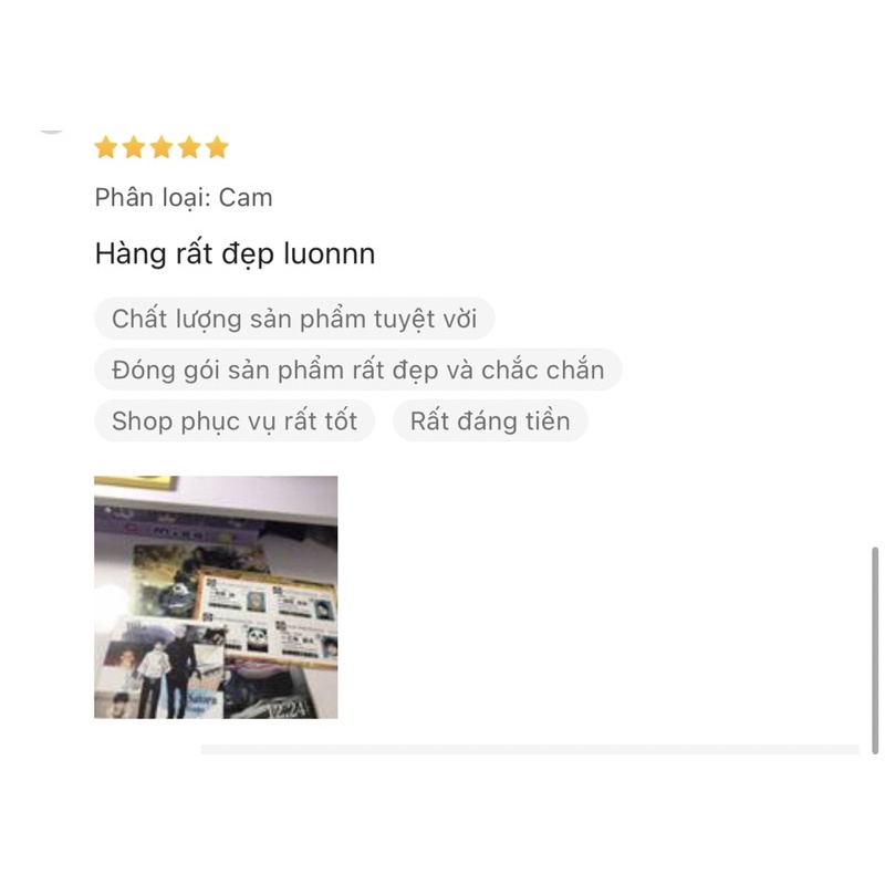 Chú thuật hồi chiến Bìa trắng bookmark card ID poster