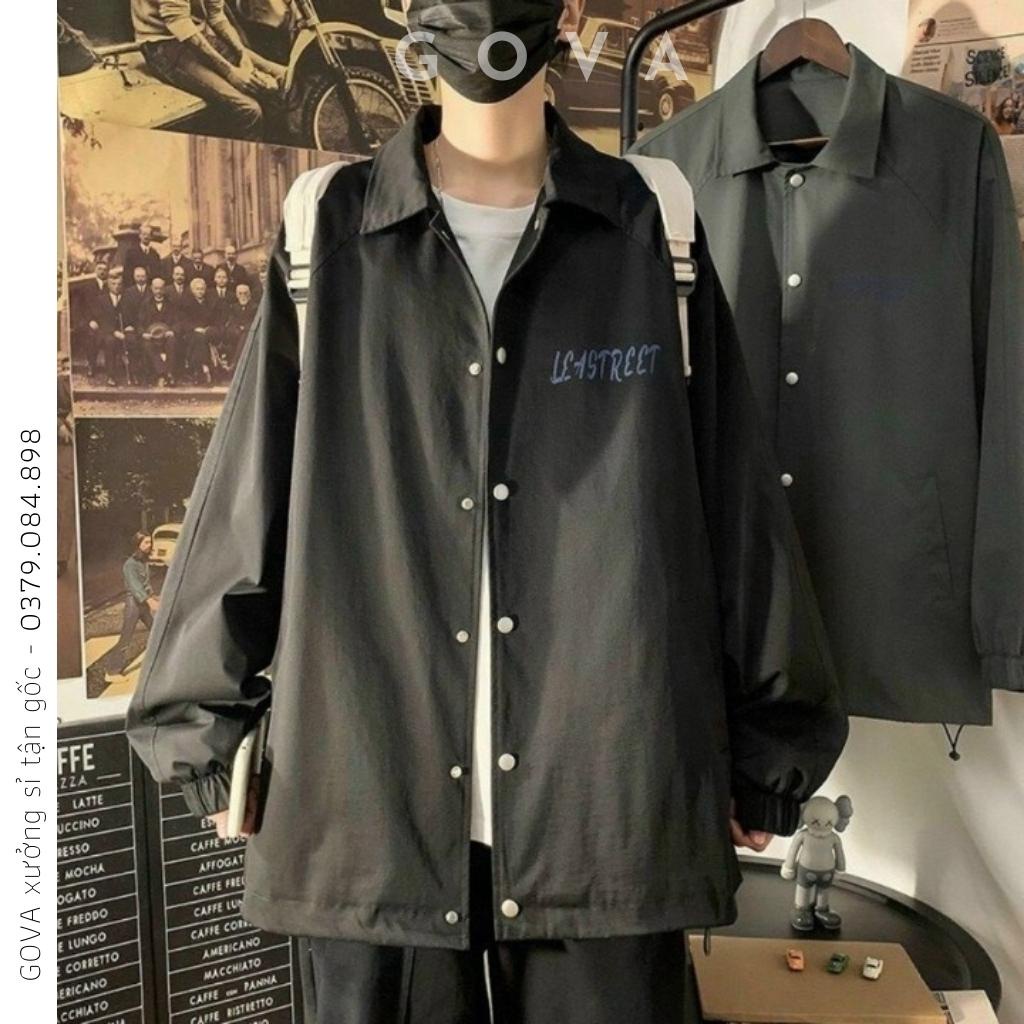 Áo khoác dù LEASTREET form rộng Unisex ulzzang 2 lớp Chống Nắng Jacket Bomber GOVA