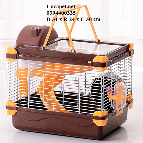 Lồng hamster nắp mica cao cấp như hình