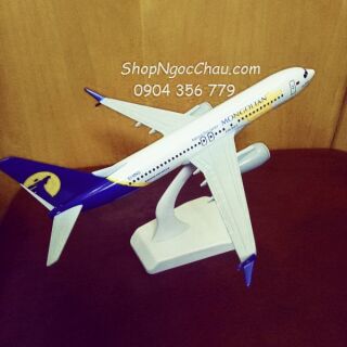 Mô hình máy bay tĩnh Boeing 737 Max 8 Mongolian 20cm