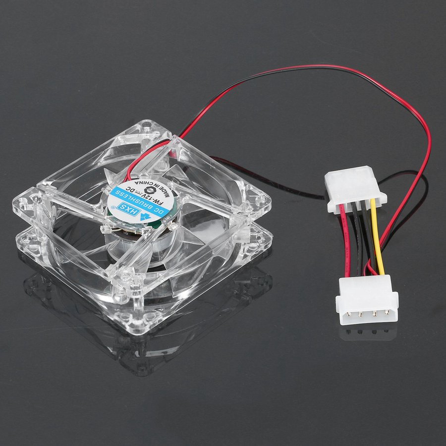 ✨✨ Computer PC Fan 80mm With LED 8025 Silent Cooling Fan 12V LED Luminous Chass