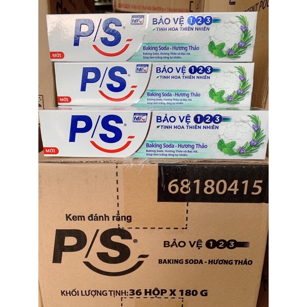 Kem đánh răng PS bảo vệ 123 banking soda