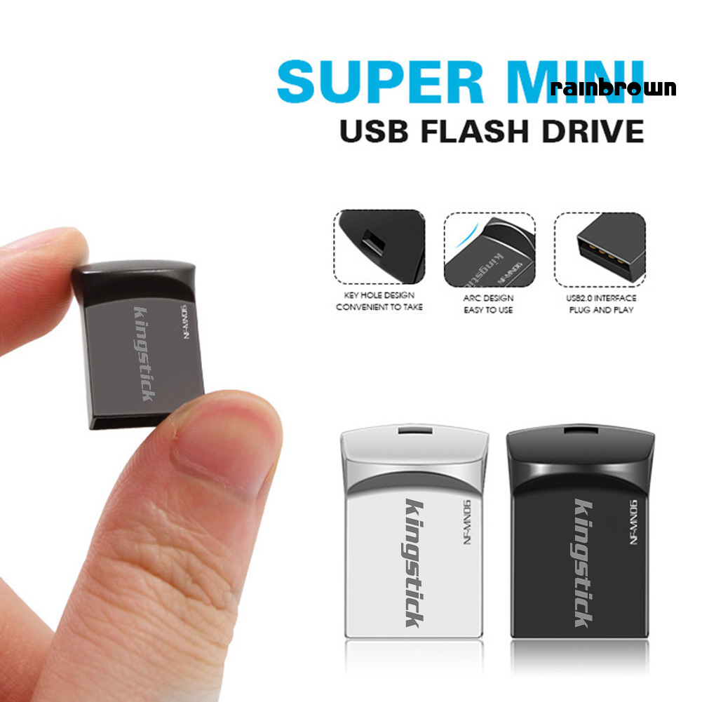 Kingstick 2-64GB Metal Mini Waterproof USB 3.0 Flash Drive Data Storage U Disk /RXDN/