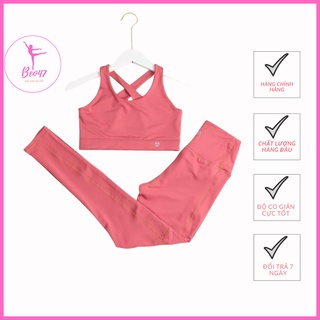 Set đồ tập gym nữ thể thao - bộ đồ tập gym nữ nhiều màu