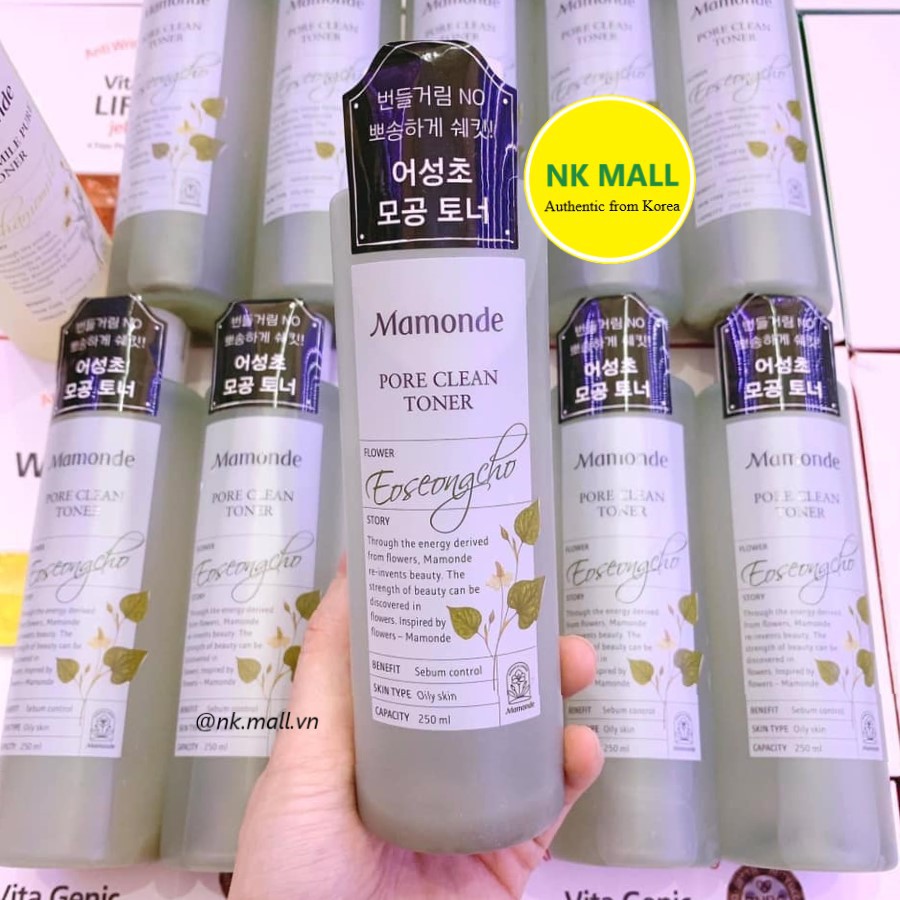 ( Đủ bill) Nước cân bằng làm sạch dầu nhờn và ngăn ngừa mụn Mamonde Pore Clean Toner | BigBuy360 - bigbuy360.vn