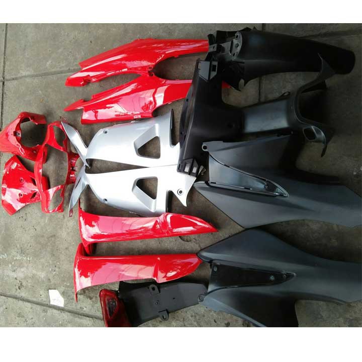 Vỏ nhựa xe máy Wave RS - nhựa ABS - màu đỏ cờ