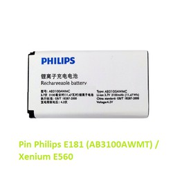 Pin Philips E181 / Xenium E560 zin bảo hành 6tháng