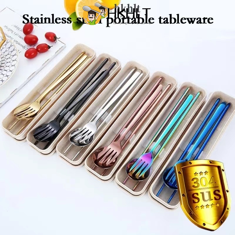 Bộ Đũa Muỗng Nĩa Bằng Thép Không Gỉ Lt999