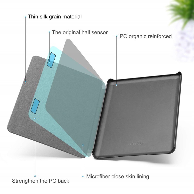 Bao Da Máy Đọc Sách Họa Tiết Hoa Thanh Lịch Cho Kindle Oasis / Voyage 4 / 3 / 2 / 1 Amazon E-Reader 2019 10th / 2016 8th Generation Ốp