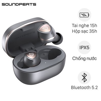 Tai nghe True Wireless In-ear Soundpeats Sonic Mirroring Bluetooth V5.2 APTX Adaptive